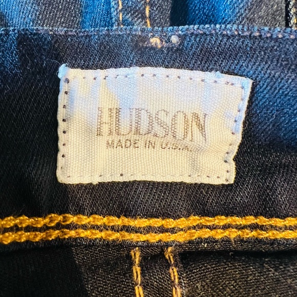 HUDSON 90s Vintage Beth Baby Boot Low Rise Jeans Size 30 Flat Pockets Stretchy - Picture 7 of 10